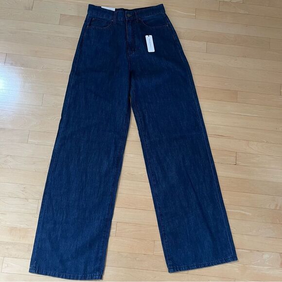 WEWOREWHAT High Rise Wide Leg Jeans in Hayes Wash 28 NWT - Picture 3 of 14